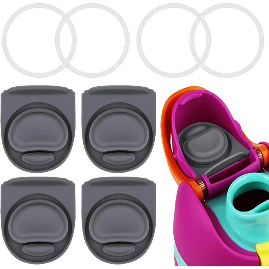 

4 комплекта сменной пробки и кольца, совместимого с крышкой FreeSip 24 унций 32 унции для бутылки с водой для 16 19 24 32 40 унций уплотнитель Bo