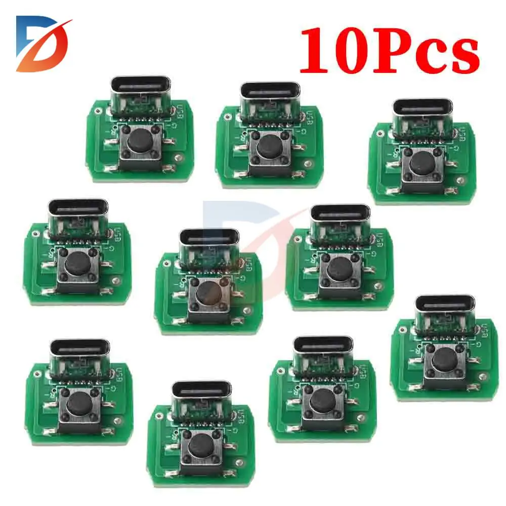 

10-1PCS 3.7-4.2V flashlight driver board circuit board DIY charging and discharging integrated module suitable for 18650/21700