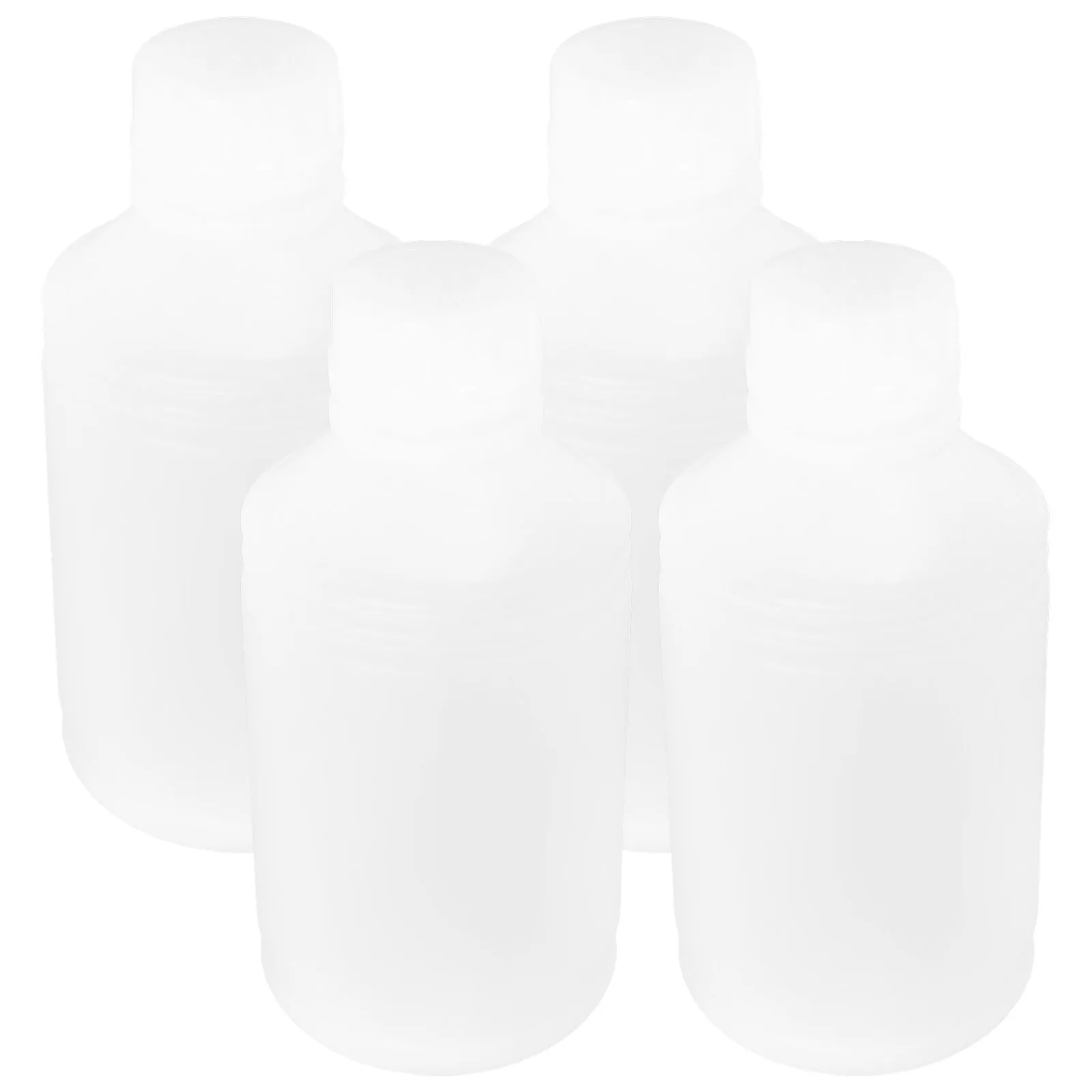 

4Pcs Plastic Small Round Bottles Sample Bottle Leakproof Container for Ink Solvent Liquid Storage Sample Bottles