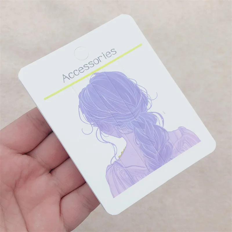 50 قطعة أزياء المرأة عودة عرض ورقة بطاقة إكسسوارات الشعر عرض بطاقة مشبك شعر بطاقة التعبئة والتغليف مشبك شعر شارة سعر التجزئة