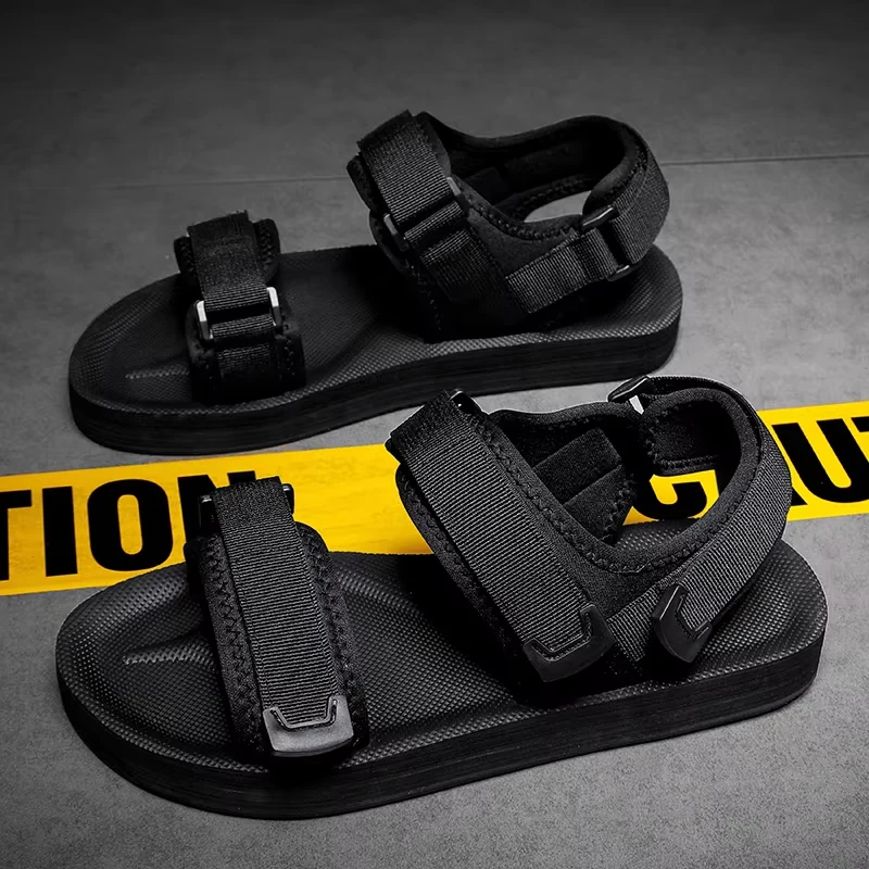 

Летние мужские сандалии, большие размеры 39-50, мужские повседневные уличные Wadable арочные сандалии, уличные дышащие пляжные римские тапочки