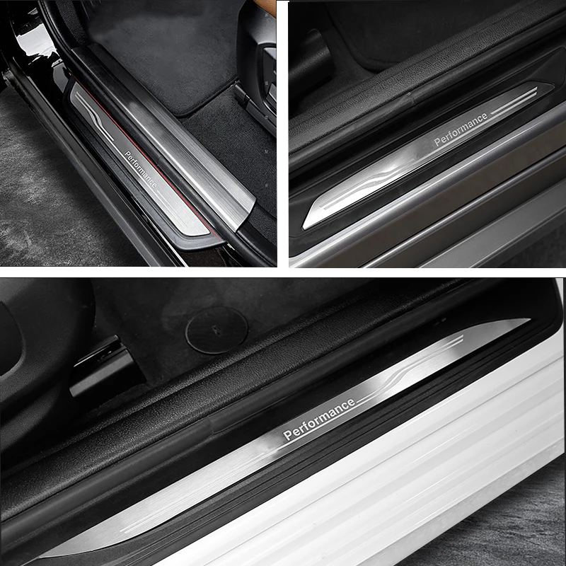Akcesoria do BMW serii 1 3 4 5 F10 F20 F30 F34 X1 X3 X5 X6 nakładki progowe listwy ochronne