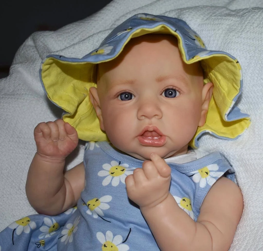 

50 Cm Bebe Reborn Saskia Reborn Doll Handmade Painted Lifelike Newborn Baby Doll Painted By Artists Lifelike Newborn Baby