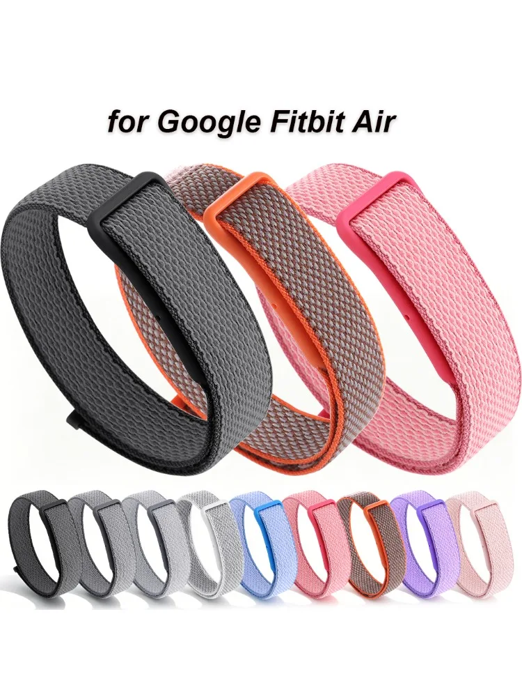 AliExpress NONE 14mm for Google Fitbit Air Men Women Nylon Loop WatchBand Sport Braided WatchStrap Waterproof Bracelet Outdoor Cycling Wristbelt