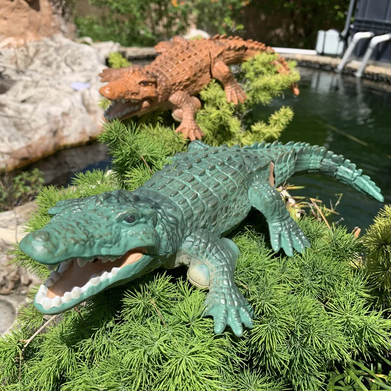 Rc Animals Simulation Crocodile Model Waterproof for Outdoor Lake Electric Remote Control Alligator Shark Children's Water Toys