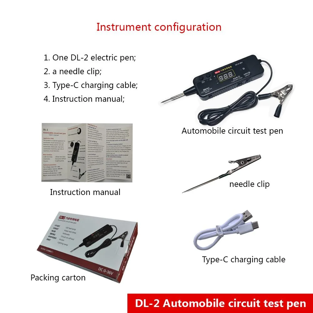 Upgrade New Auto Circuit Tester DC 0-36V Vehicle Pulse Sensor Signal LED Light Testing Pen Probe Car Power Voltmeter