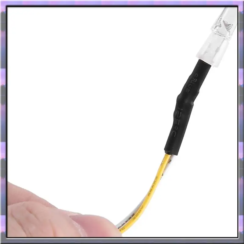 A49U 2PCS 8LED 8Mm & 5Mm 헤드 라이트 RC 부품 액세서리 1/10 모델 드리프트 자동차 차량용 LED 조명, 흰색 빨간색과 노란색