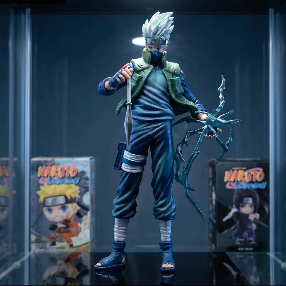 19 cm Anime Hatake Kakashi Actionfiguren PVC-Statue Desktop-Ornament Sammlerfigur Modell Dekoration Zimmer Schreibtisch Spielzeug