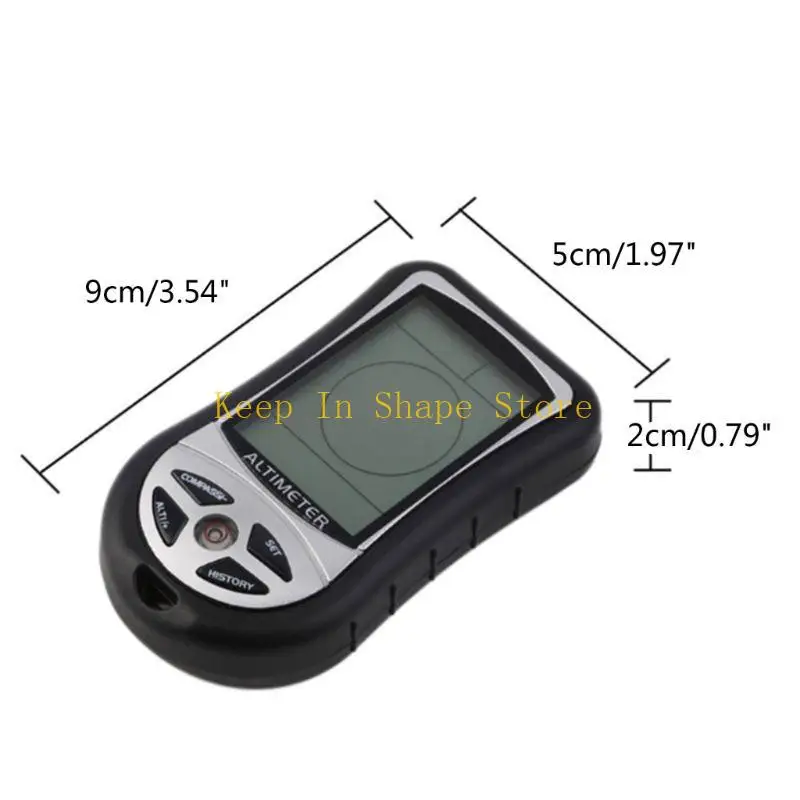 U1JC LCD Thermo Temperature Clock Calendar Barometer Altimeter