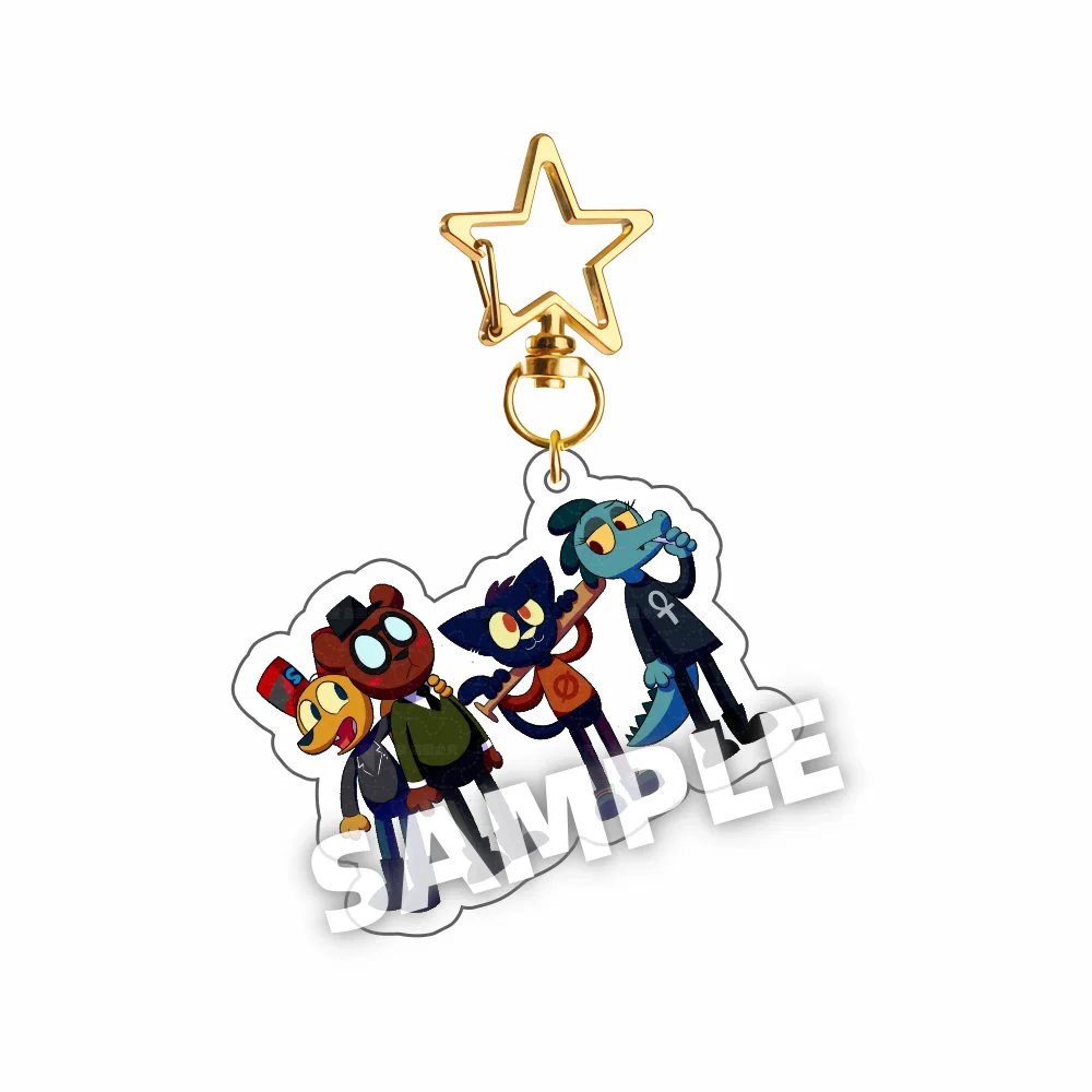 Night in the Woods Acrylic Stand 6cm Keychain Desktop Decorations Ornament Gift For Fans  Anime game cute Bea Santello Angus