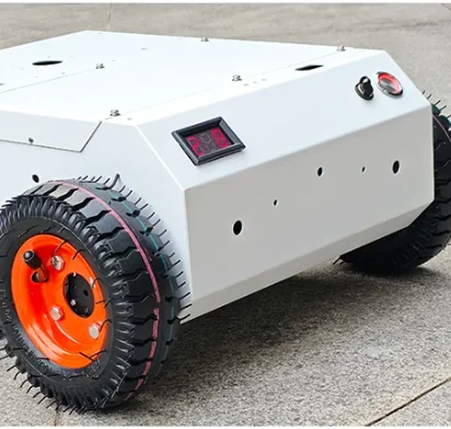 4-Wheel Drive Robot Chassis - Encoder Motor Metal Chassis Pneumatic Tires for RC Car Heavy Load