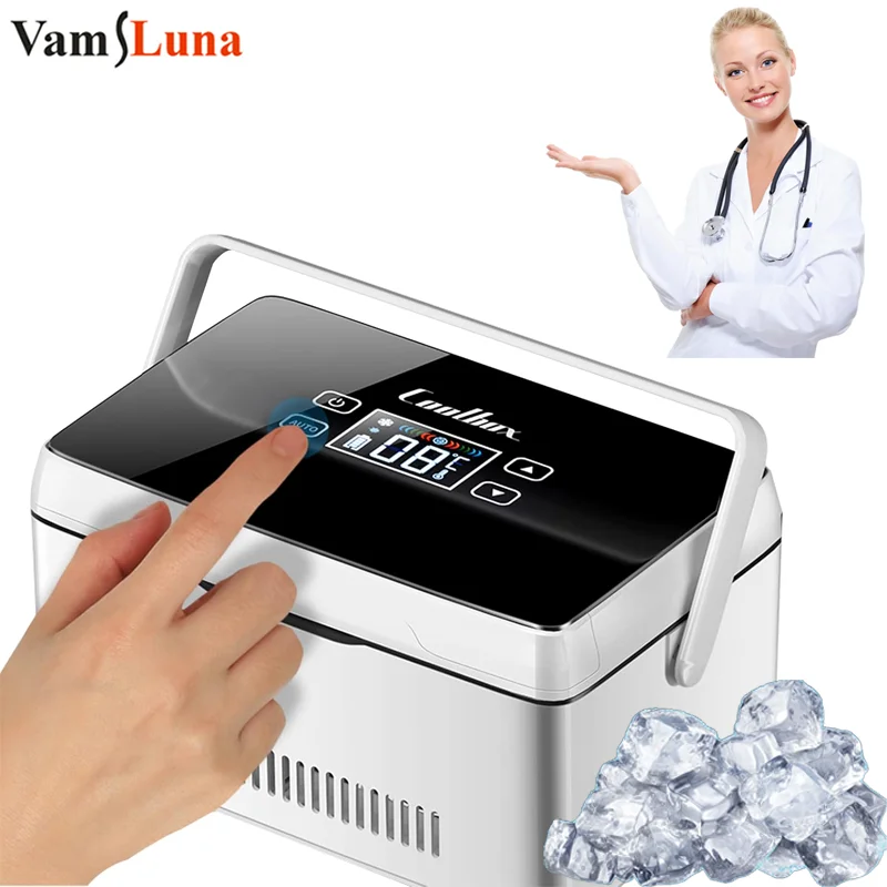 

Портативный охладитель инсулина — умный медицинский мини-холодильник для диабетических принадлежностей (2-8 ° C) с ЖК-дисплеем и сигнализацией — питание от USB/аккумулятора