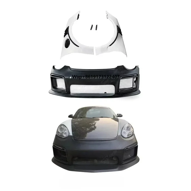 

Auto Parts Half Carbon Fiber Upgrade to GT-4 Style Front Bumper RS Style Fender Body Kit for 718 987.2 Car Kit