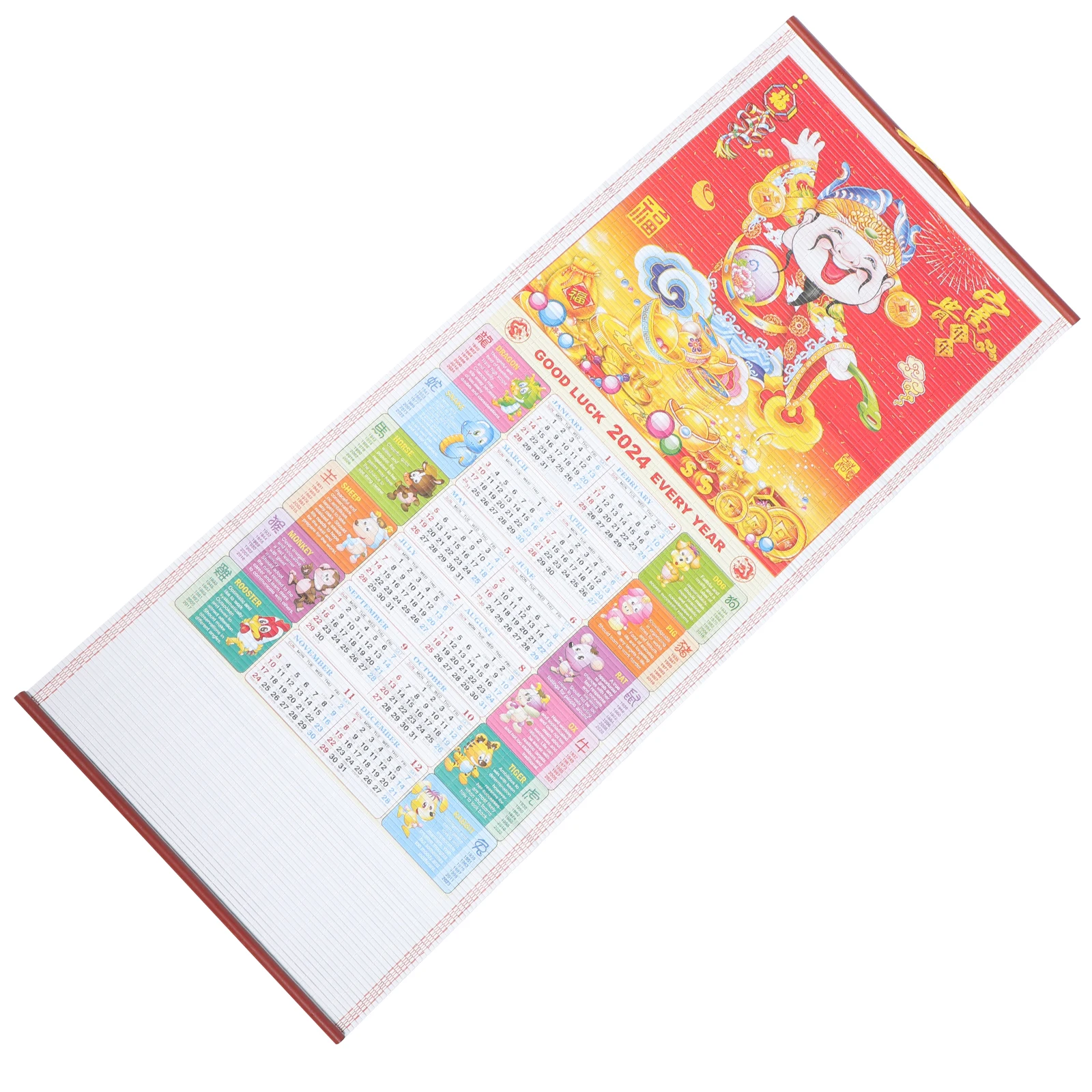 

Zodiac Calendar Chinese Traditional Wall Monthly for Small Hanging Calendars Decoration Family