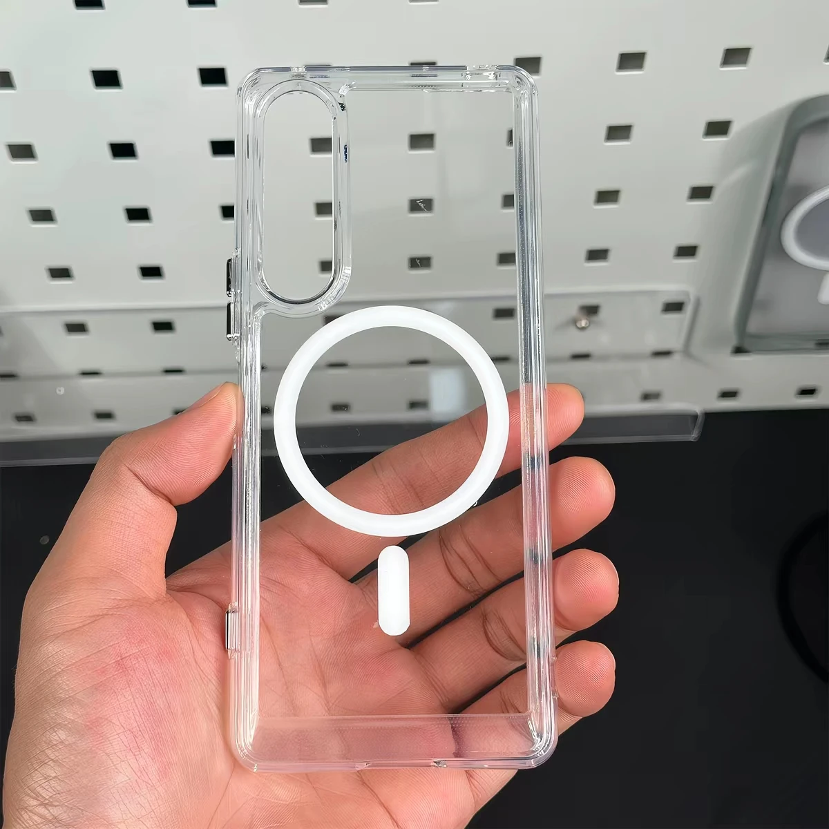 Funda transparente de TPU acrílico para Sony Xperia 1 VII, compatible con Magsafe, anticaídas, protectora, para Sony Xperia 1VII.