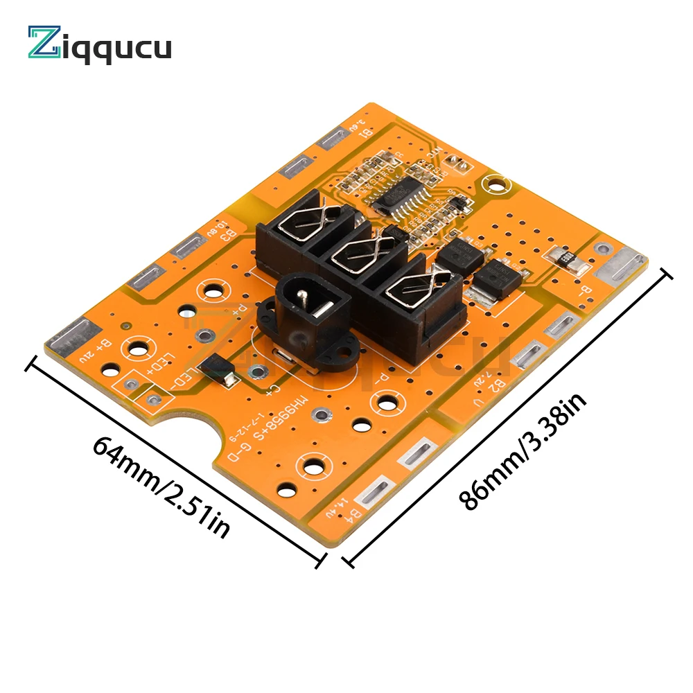 BMS 5S 21V 18650 Li-ion Lithium Battery Protection Circuit Charging Board Lithium Battery Charger PCB Protection Board