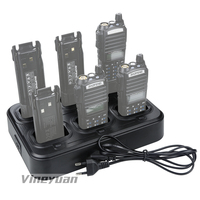 Six-way Charger for Baofeng UV-82HP, UV-82C, UV-82L,UV-8D,UV-82 BL-8 Battery, Bulk Bank Multi Charger for BaoFeng Walkie Talkie