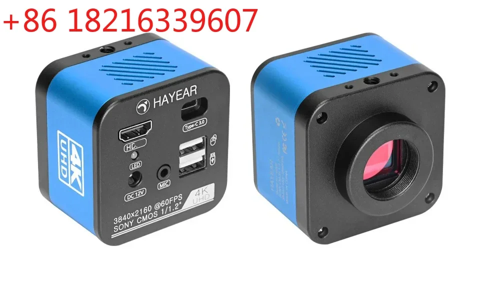 TAO Maxgeek HY-6800 Real 4K FHD 60FPS Microscope Camera Industrial Trinocular Electronic Eyepiece for Phone Repair PCB Soldering