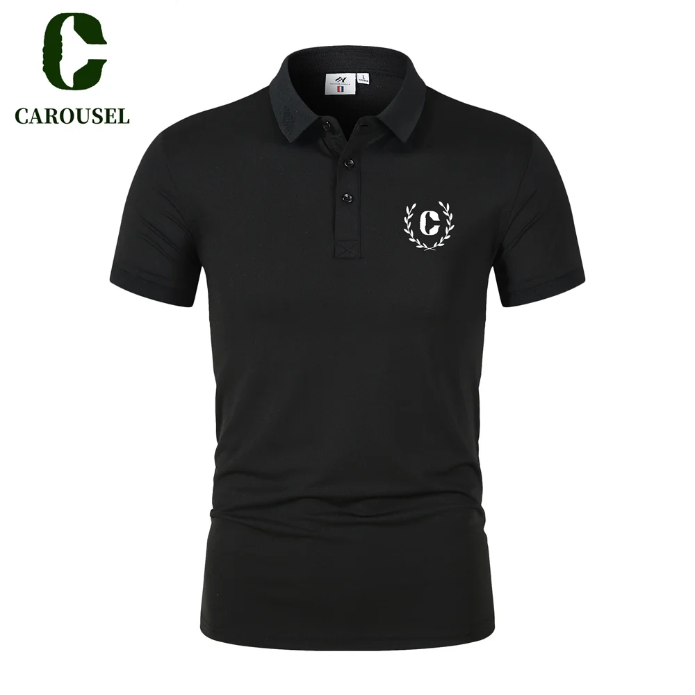 

CAROUSEL Tops Summer Men's and Women's Casual Business Short Sleeves T-shirt Fashion Outdoor Sports Quick drying Golf Polo Shirt