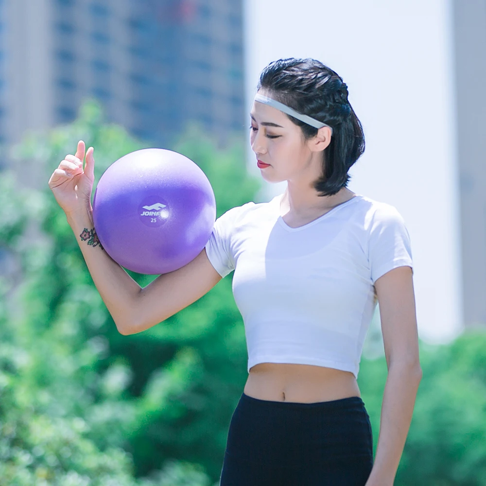 High Quality 20cm 25cm exercise ball pilates yoga ball with base pump rack