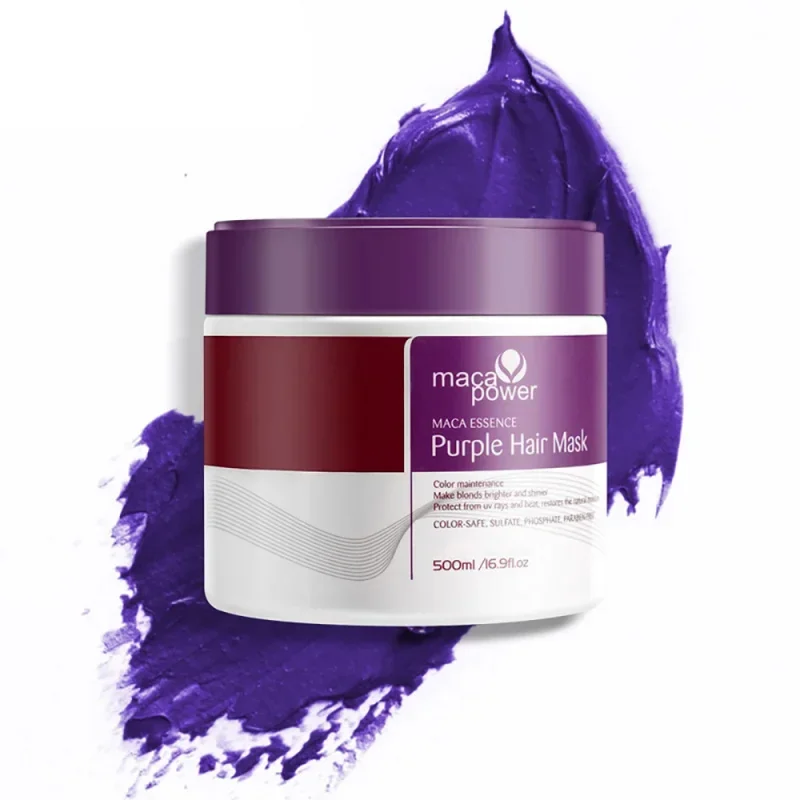 

Purple Shampoo Mask 500ml - Brightens Blonde & Gray Hair Instantly