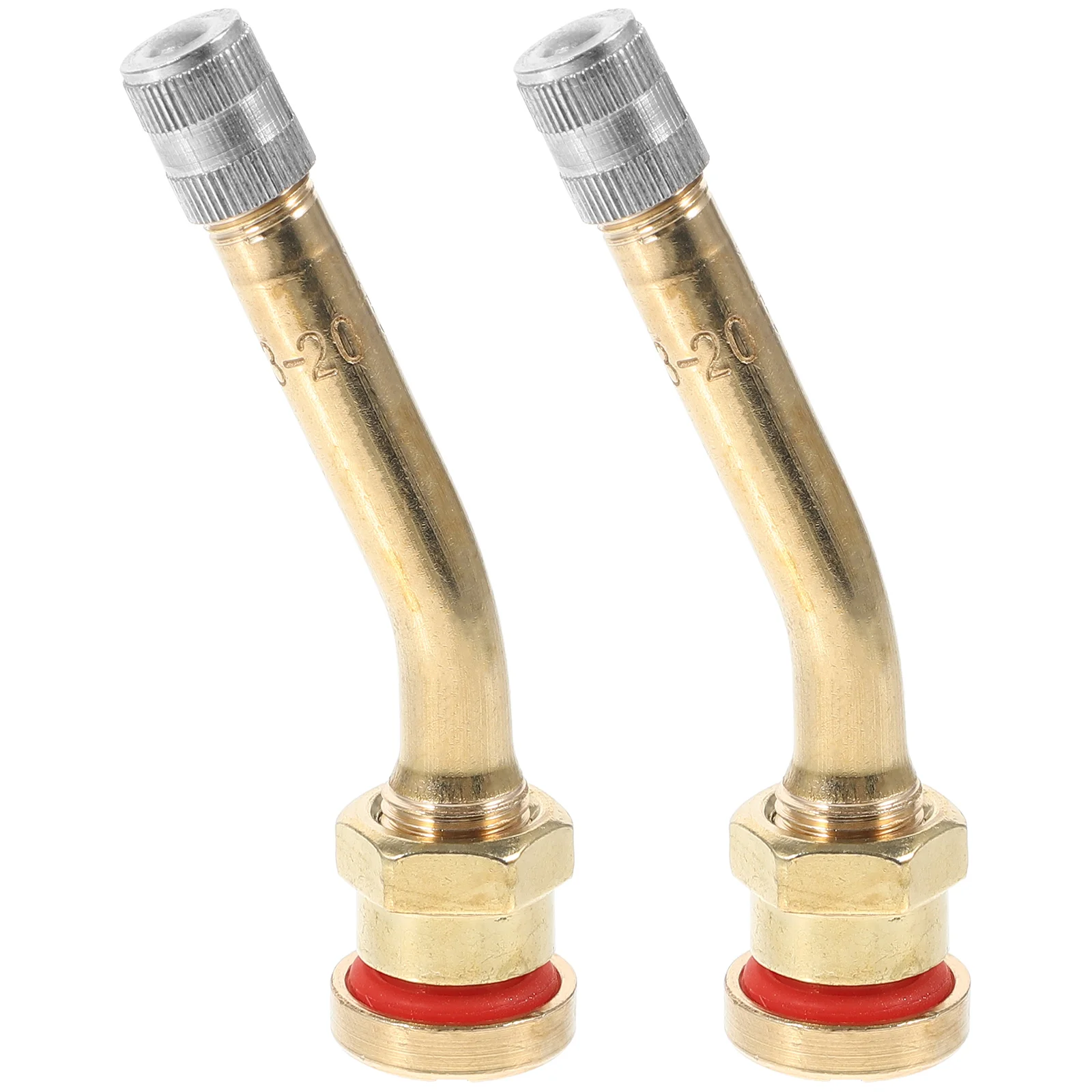 

2 Pcs Bus Tire Valve Gauge Extension Pole Wheel Stem Adapter for Scooter Machine