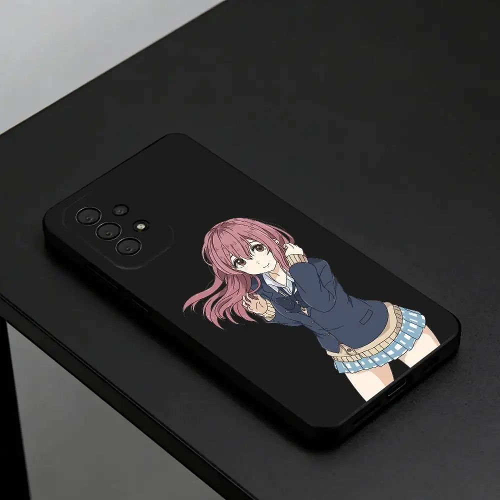 A Silent Voice Nishimiya Shouko Phone Case For Samsung S26,S25,S24,S23,S22,S21,Plus,lite Soft Black Shell