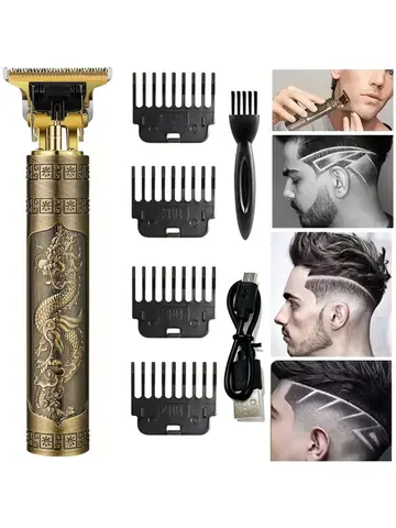 Electric Hair Clipper Professional USB Cordless Clipper Professional Beard Trimmer Haircut Grooming Kit Hair Cutting Machine