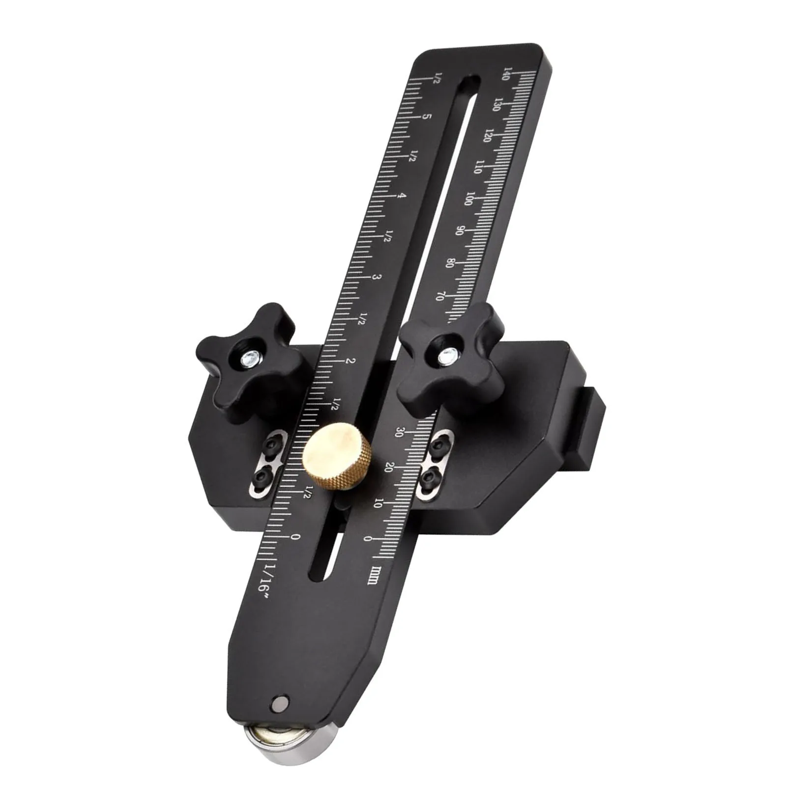 Thin Rip Jig Table Band Saw Router Table Fast Ripping Guide with Roller Limiter Woodworking Tool for 3/8 X 3/4in T Slot