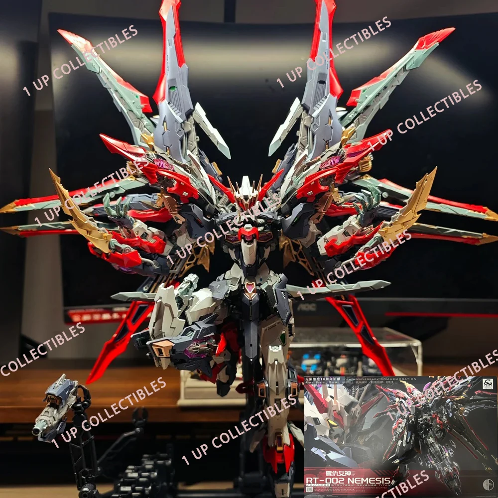 Dimension infinita Rt-002 Nemesis 1/100, modelo de ensamblaje Mech, modelo de figura de acción, juguete para regalo en la era, vengancia estratégica avanzada Titan