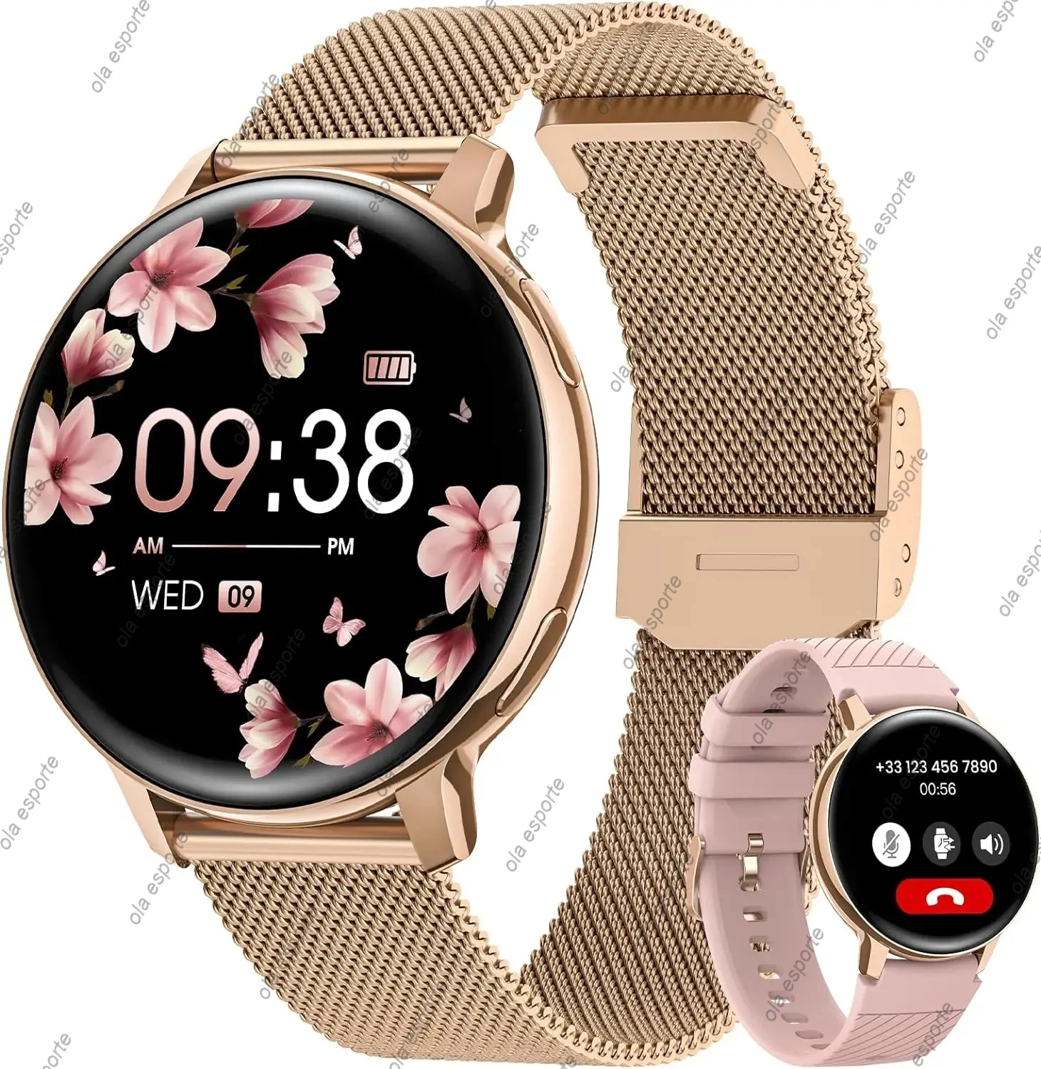 2024 New For Samsung Watch 6 Galaxy Smart Watch BT Call Music Player Fitness Tracker Heart Rate Blood Oxygen Sleep Monitor Watch