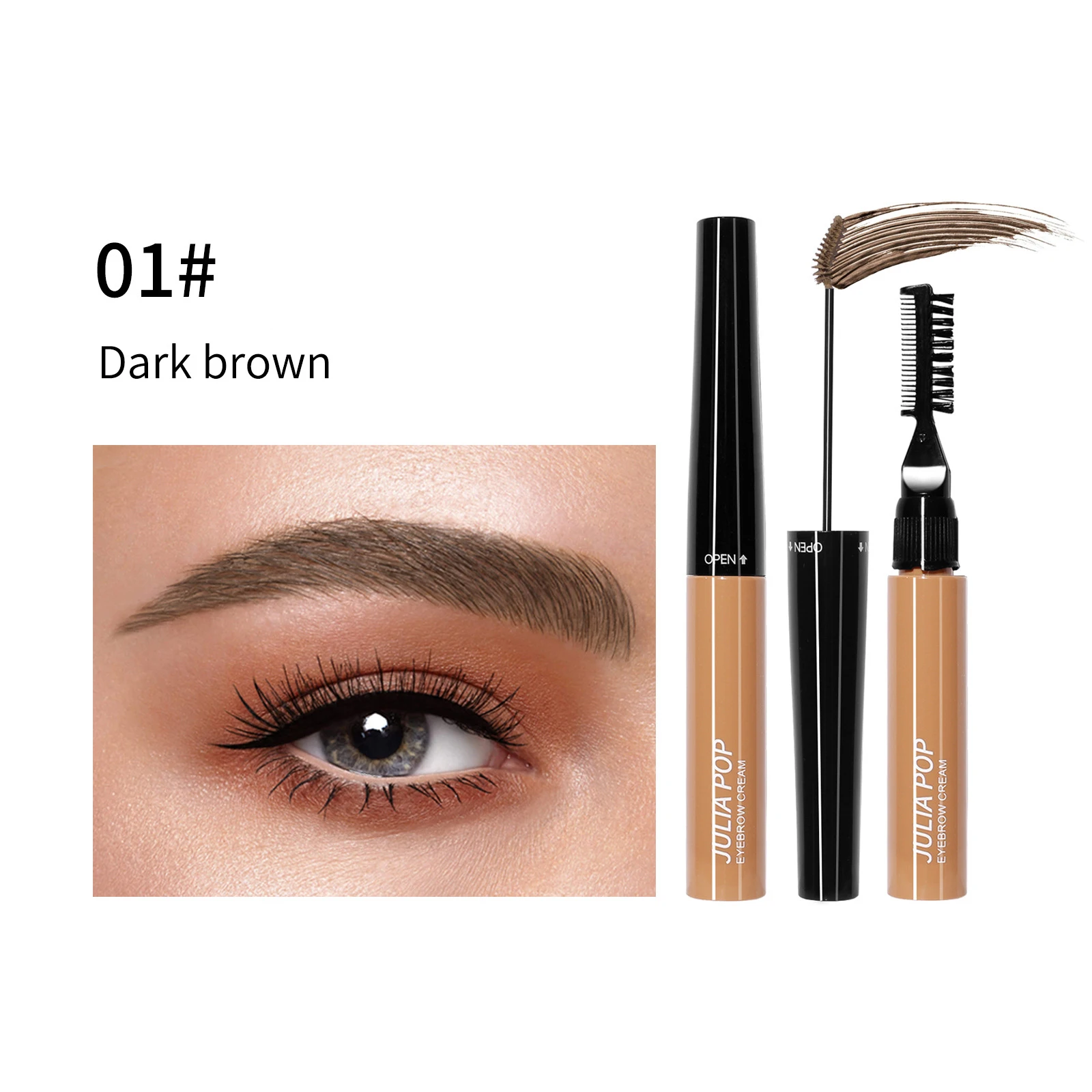 Light and Handy Natural Eyebrow Cream Dyed Eyebrow Cream Make Up Brushes For Women Eyebrow Gel Waterproof Sweatproof