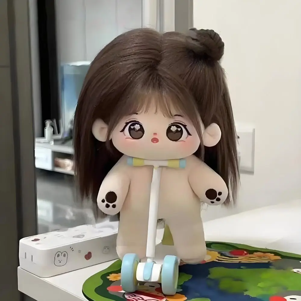 

Dress Up Clothes for 20cm Cotton Doll Can Change Clothes Big Eyes Figure Dolls With Skeleton Naked Baby Doll Collection Gift