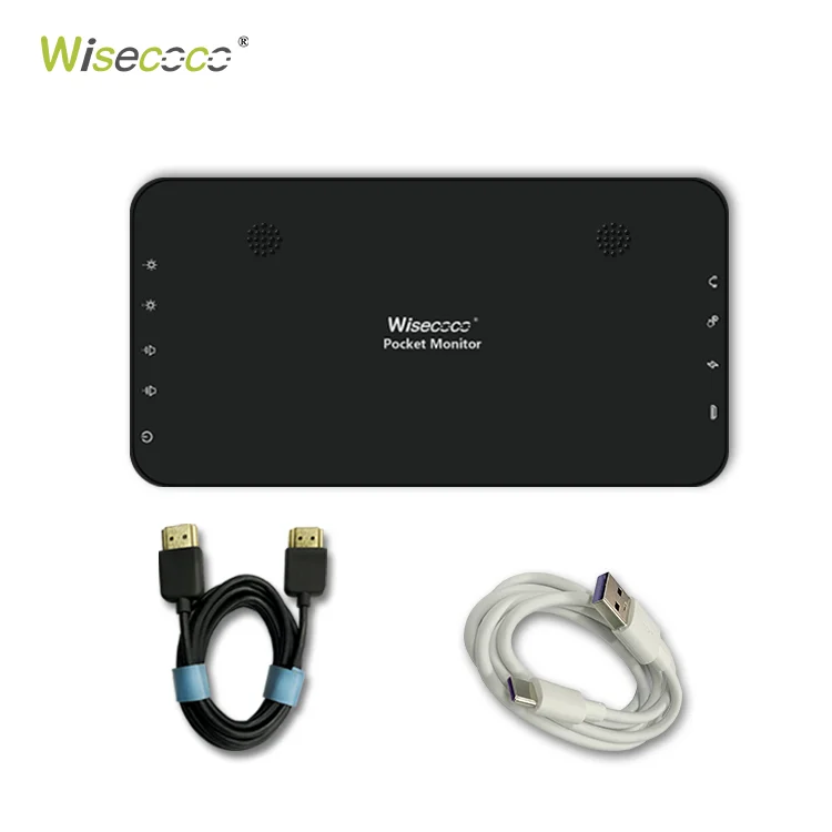 7 "1080P Di Động Màn Hình 1920*1080 FHD RGB IPS Màn Loa Lắp Sẵn Incell Điện Dung cảm Ứng Ốp Lưng USB-C Điện Thoại Android