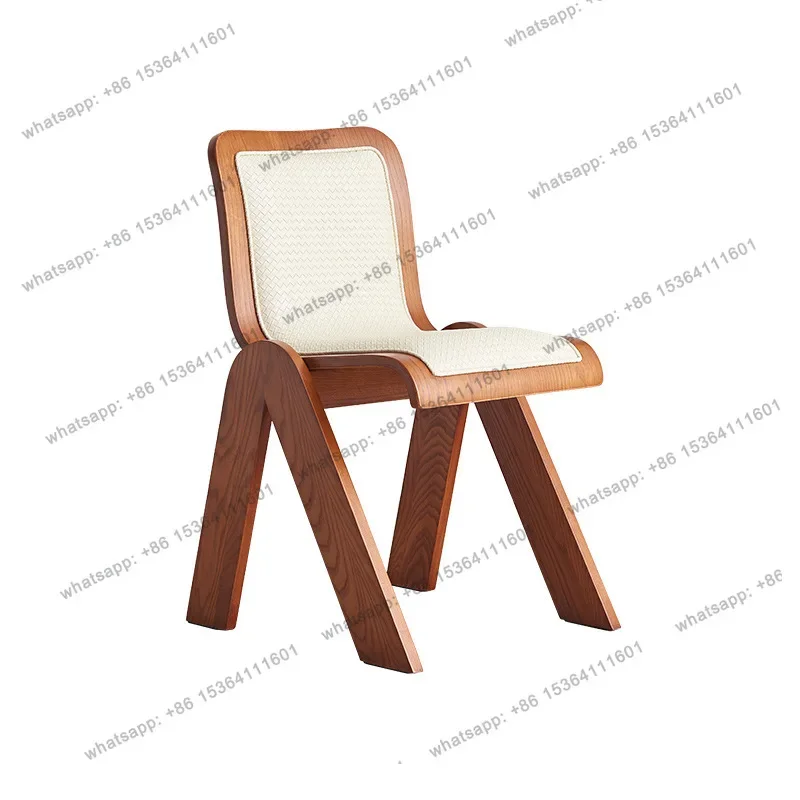 

02Nordic rattan solid wood chair coffee table combination household simple balcony three-piece set