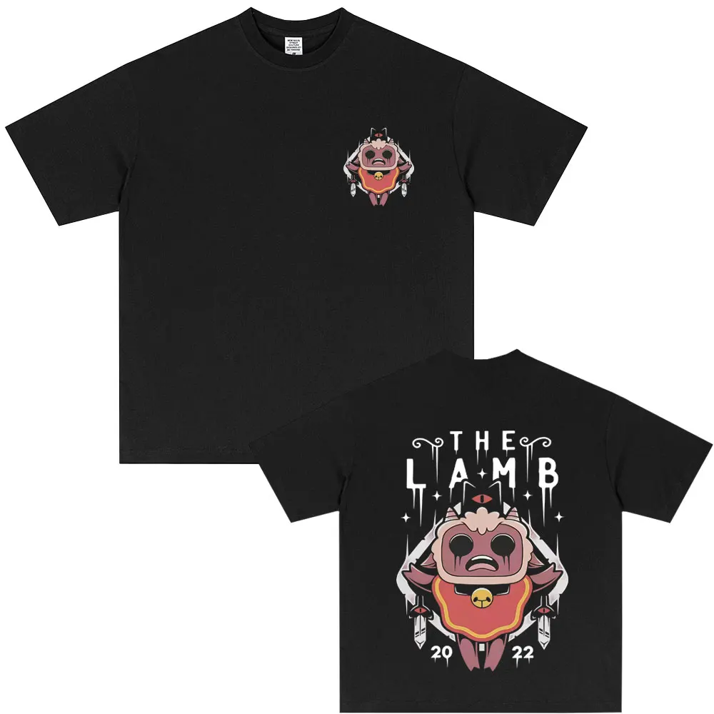 

Game Cult of The Lamb Graphic T-shirt Men Women Fashion Casual Oversized T Shirts Summer Unisex High Quality Soft Cotton Tshirt