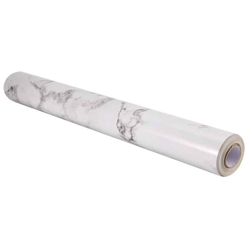 40Cmx10m Self-Adhesive Wallpaper Bathroom Kitchen Cabinet Countertop Contact Paper PET Waterproof Wall Stickers-ABUA