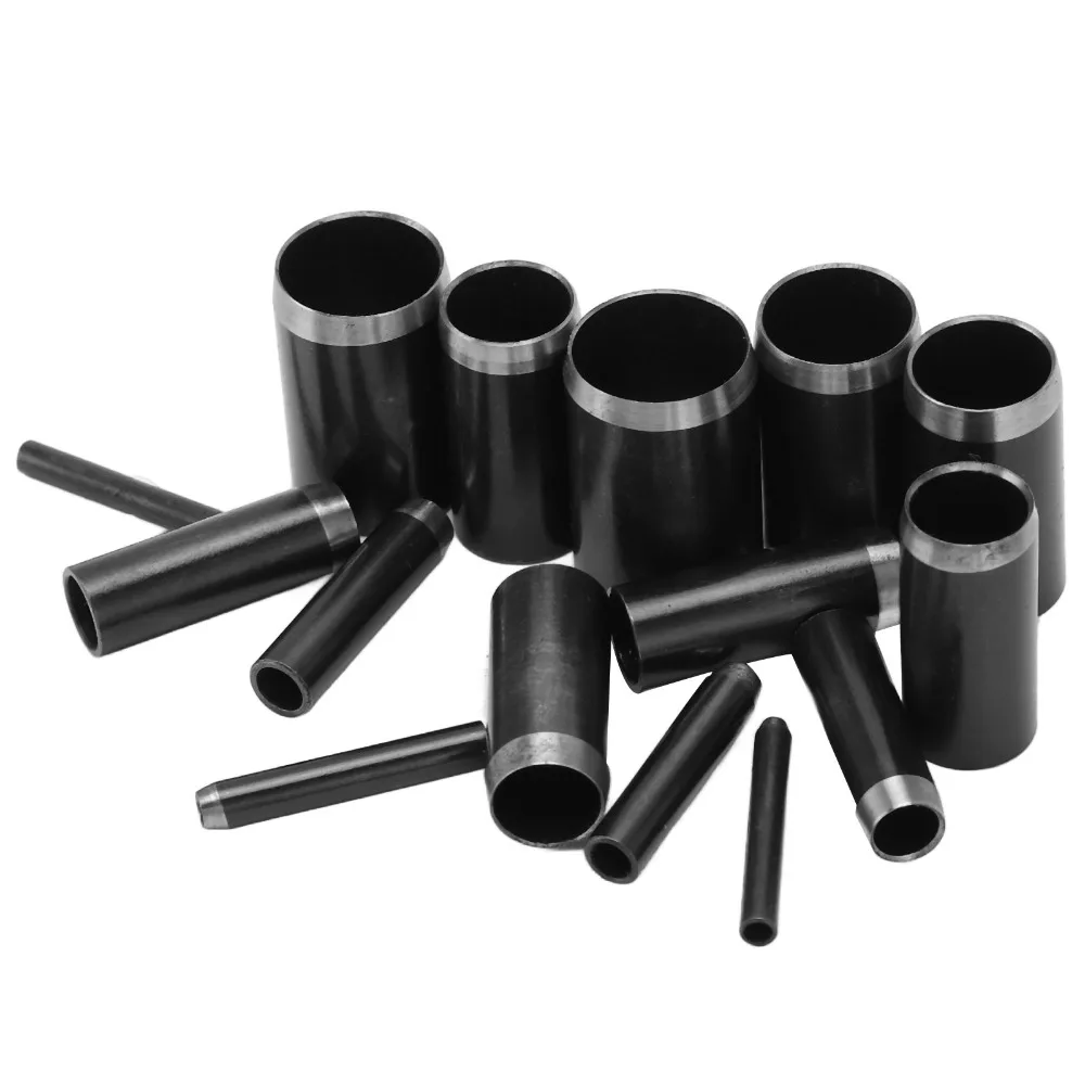 15pcs 1-15mm Sizes Leather Hole Punch Set High Density Round Hollow Design Round Hollow Puncher High Speed Steel