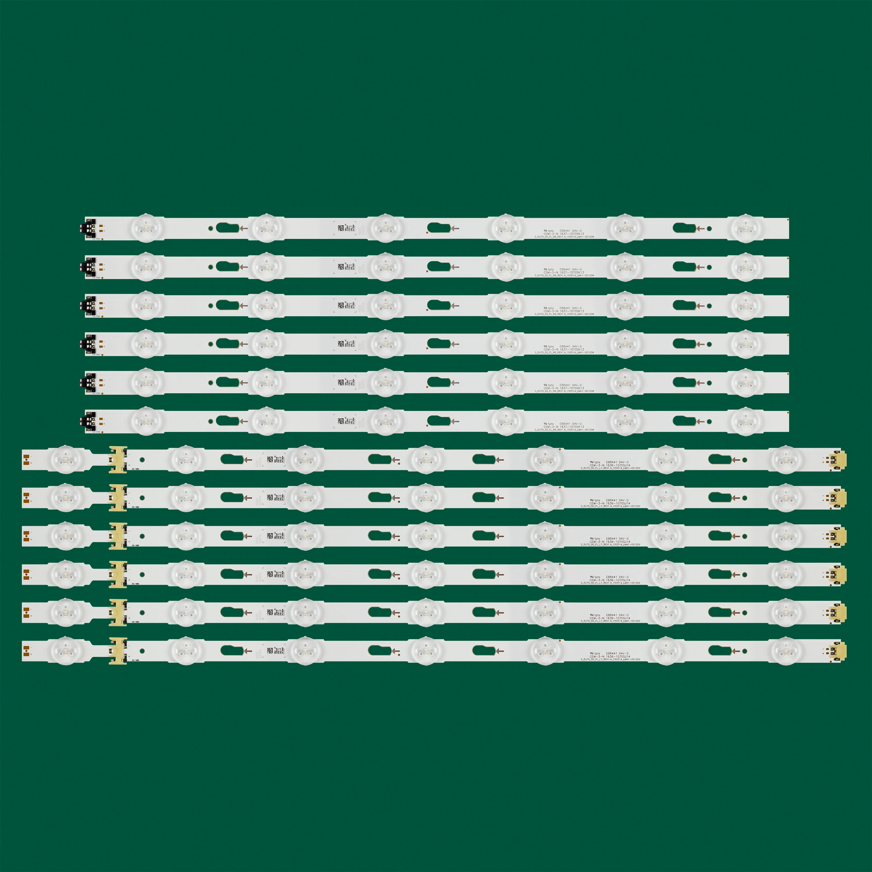 LED Backlight strip for Samsung UE50JU6400U UE50JU6500 UE50JU6400 UN50JU6500 V5DU-500DCA-R1 V5DU-500DCB-R1 BN96-34795A 34796A