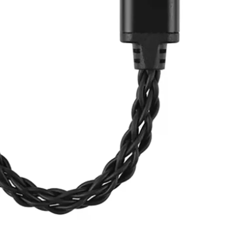 TRN a tipo C a tipo C DAC Amp Cable de actualización adaptador Hifi amplificador de auriculares Cable plateado de 8 hebras para teléfonos TRN TE PRO