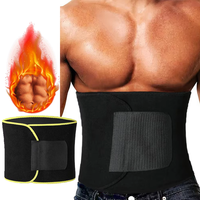 Men Waist Sauna Slimming Shapers Workout Trimmer Belt Weight Loss Sweating Bands Wrap Fat Burning Tummy Control Shapewear Girdle