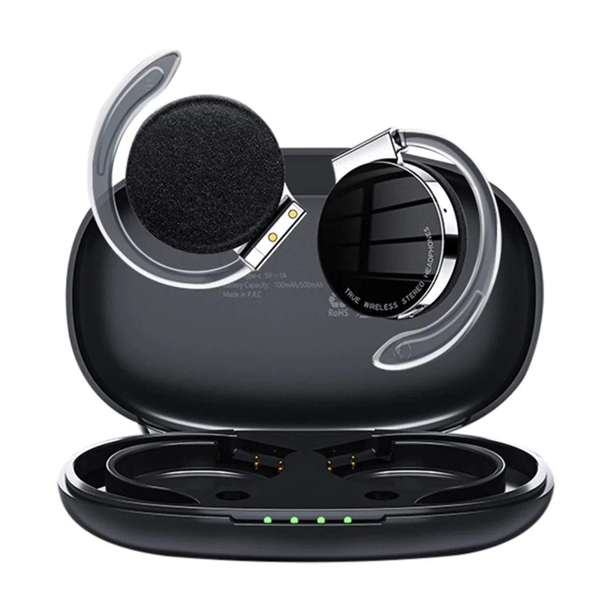 A23GG F2 TWS Wireless Bluetooth Headset Over-Ear Sports Headset Noise Cancelling Talking Headset Stereo Music Headset-Black