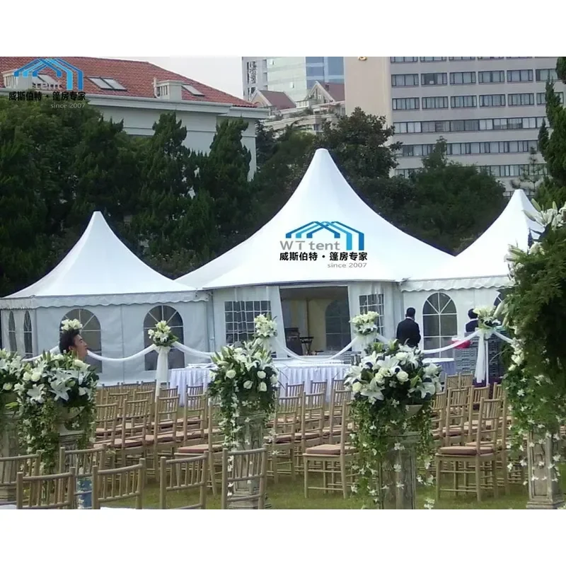 for Heavy Duty 3x3m 10x10ft Aluminum PVC Pagoda Marquee Tent Waterproof Exhibition Canopy for Wedding Party Events