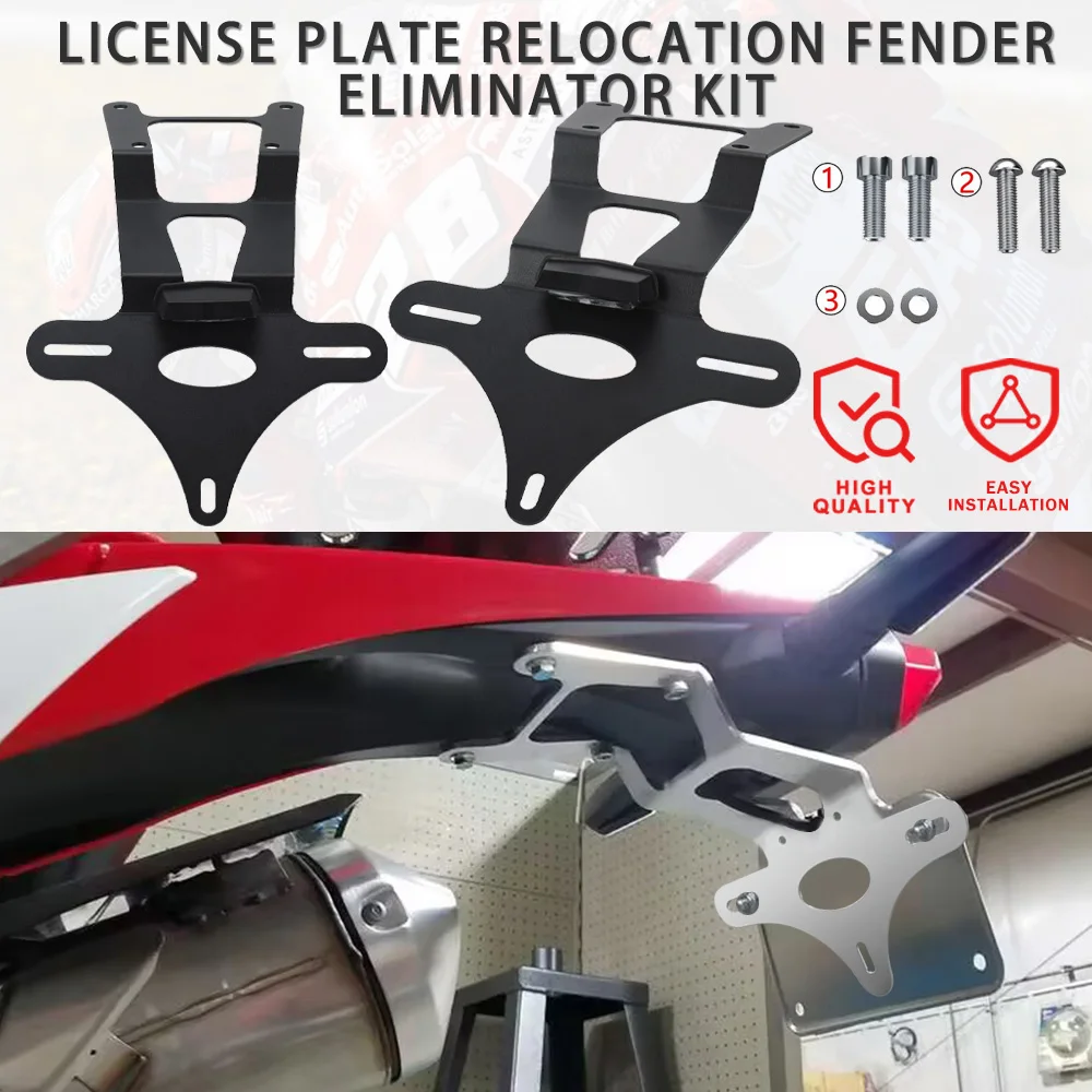 

Для HONDA CRF450L задний аккуратный держатель номерного знака CRF450RL 2019-2024 2023 CRF 450 L 450RL комплект для устранения крыльев мотоциклы