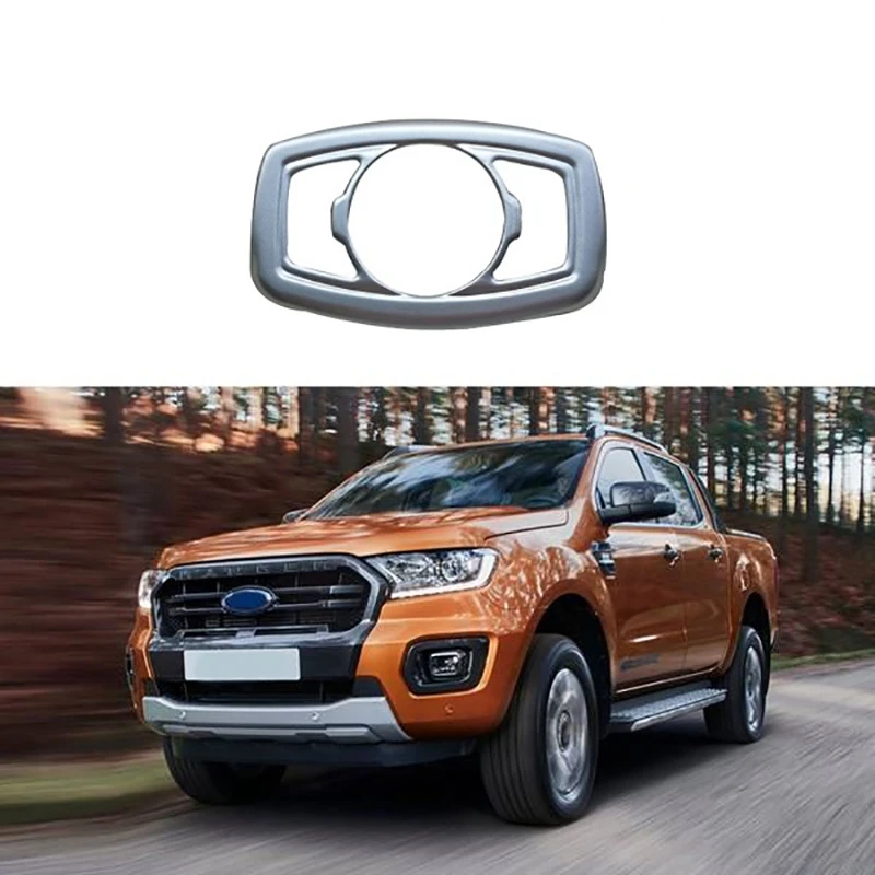 For Ford Ranger Everest Endeavor 2015-2021 Car Headlight Switch Button Cover Trim Frame Decorator Sticker Accessories