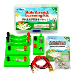 OSOYOO Kit de aprendizaje de circuito eléctrico para niños, Serie de estudio de ciencia, circuito paralelo, herramienta de aprendizaje de experimentos de física