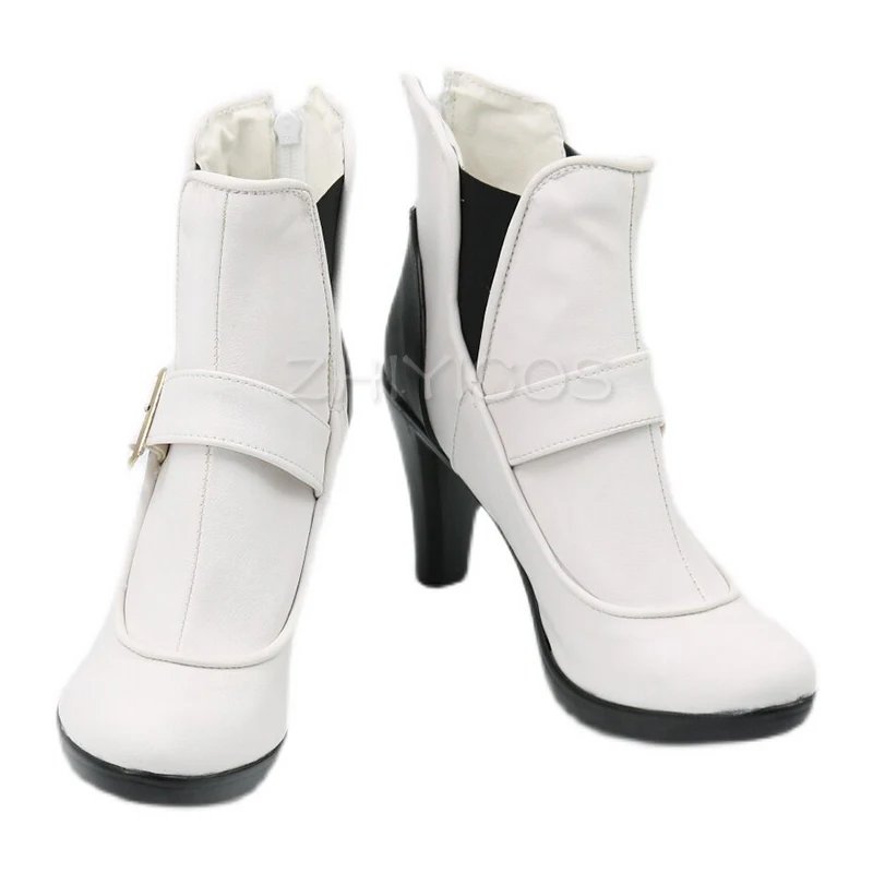 New Game Pretty Derby Agnes Tachyon Cosplay Boots PU Leather Halloween Carnival Shoes for Women Cosplay Accessories 5