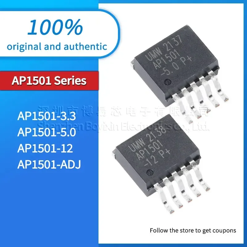 AP1501-3.3 AP1501-5.0 AP1501-12 AP1501-ADJ 정품, 배치당 5 개