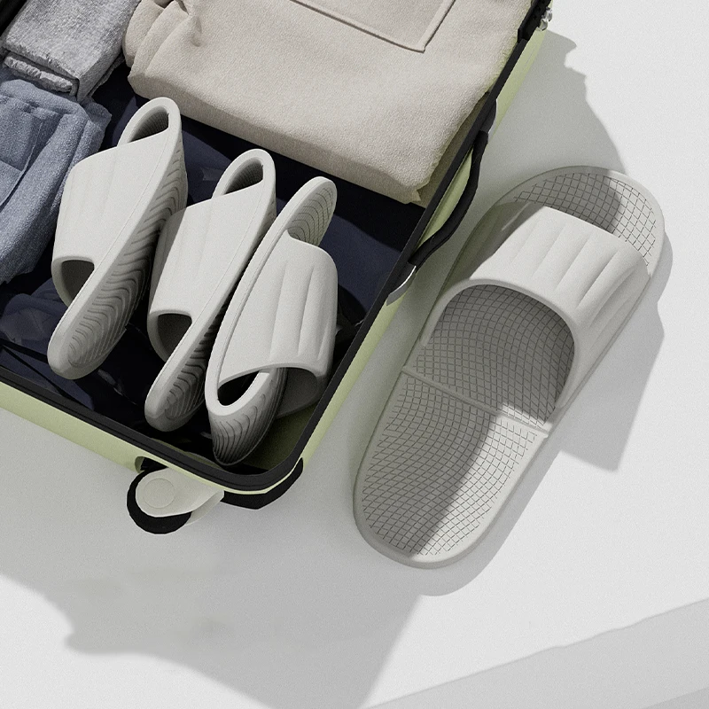 Foldable Travel Slippers for Women Men Non Slip Soft Sole Lightweight Bathroom Shower Slippers Quick Dry EVA Hotel Beach Shoes image 2