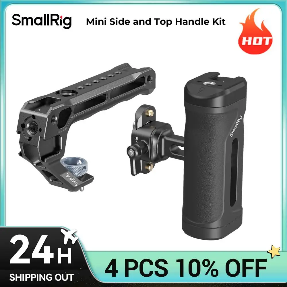 SmallRig Mini Side and Top Handle Kit for Sony for Canon for Nikon Camera Cage Adjustable Handle for Left or Right Hand 5949